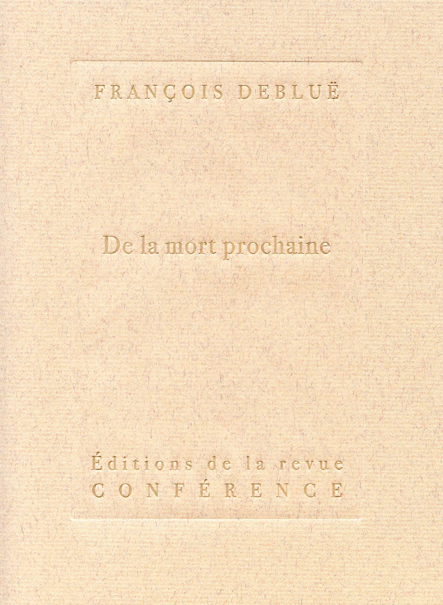 De la mort prochaine