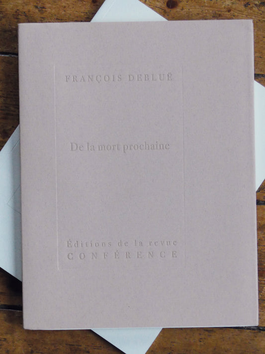 De la mort prochaine