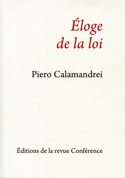 Éloge de la loi