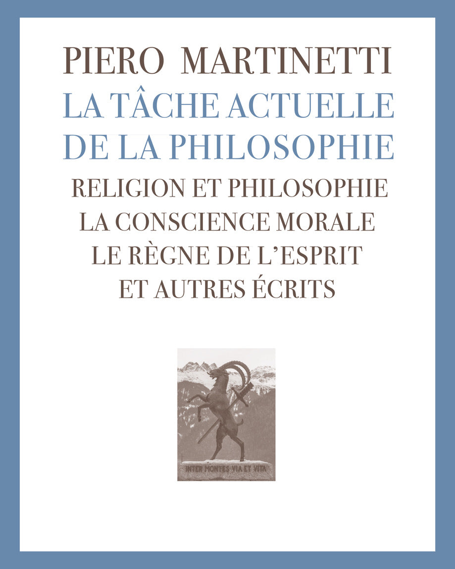 La tâche actuelle de la philosophie