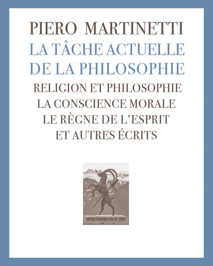 La tâche actuelle de la philosophie