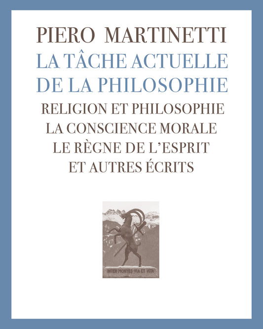 La tâche actuelle de la philosophie