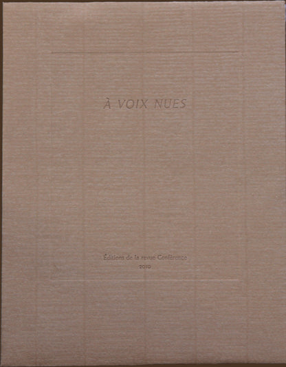 À voix nues