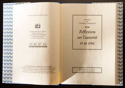 Réflexions sur l'autorité et sa crise