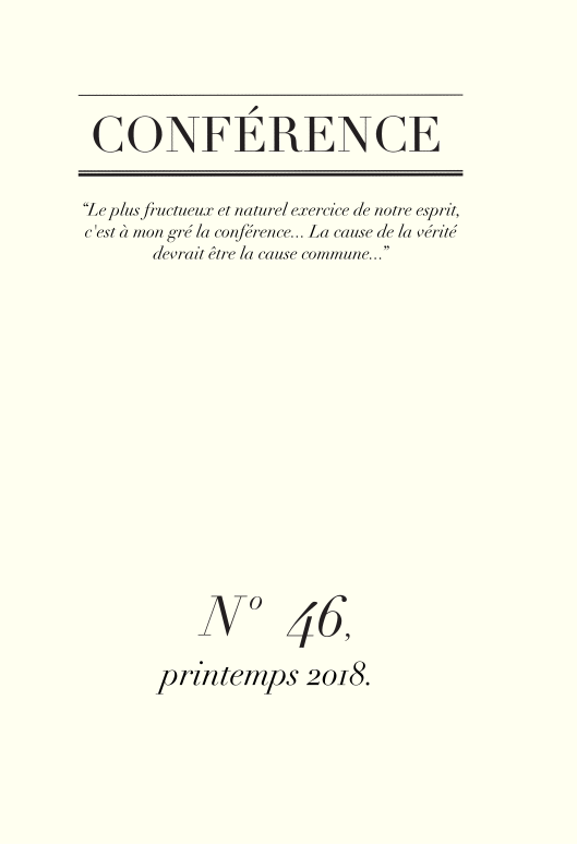 Conférence n°46, printemps 2018