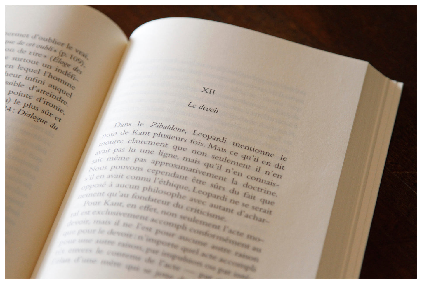 La Philosophie de Leopardi