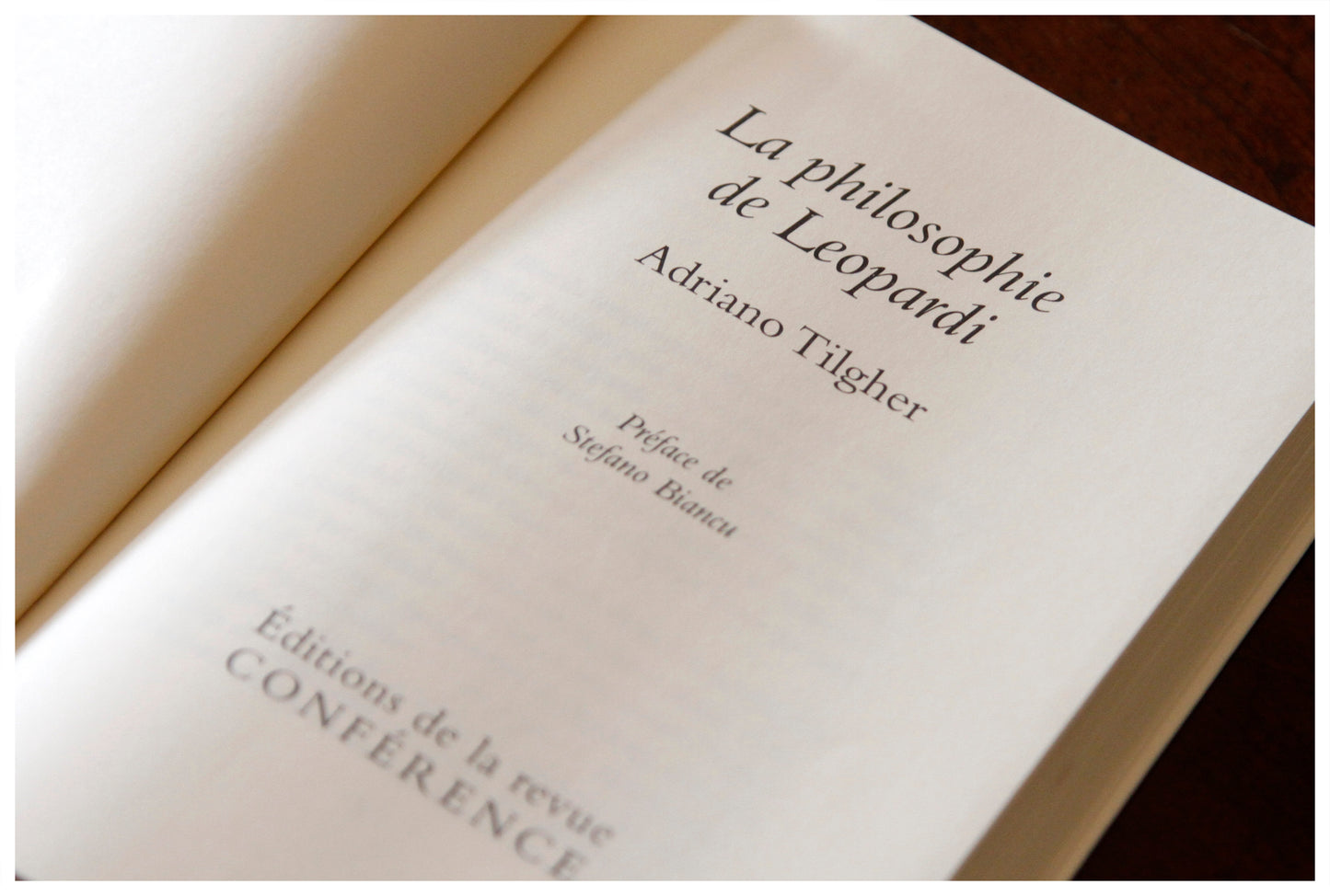 La Philosophie de Leopardi